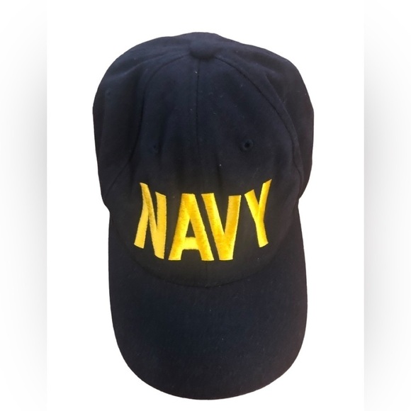 Rothco NAVY Embroidered Adjustable Baseball Cap Hat One Size OS Cotton Navy Blue - Picture 1 of 6